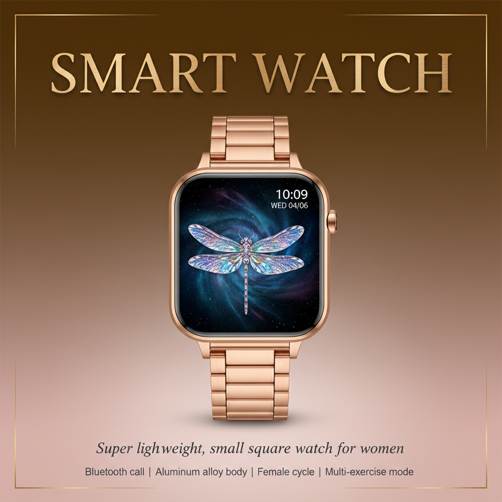 Alexia Nova KM66 Smartwatch — Health Monitoring & International Bluetooth Calling