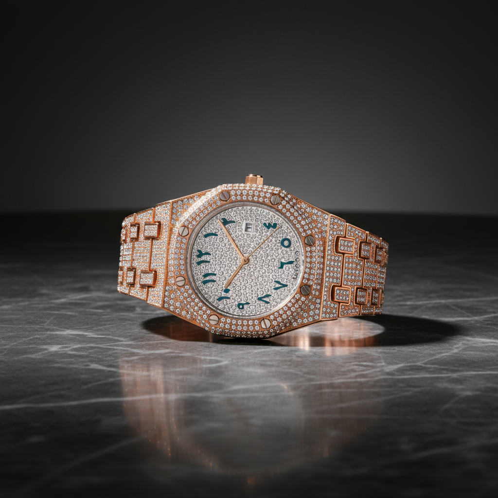 Alexia Nova Full Drill Men's Watch — Waterproof Calendar Luxury Timepiece