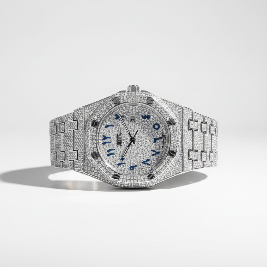 Alexia Nova Full Drill Men's Watch — Waterproof Calendar Luxury Timepiece