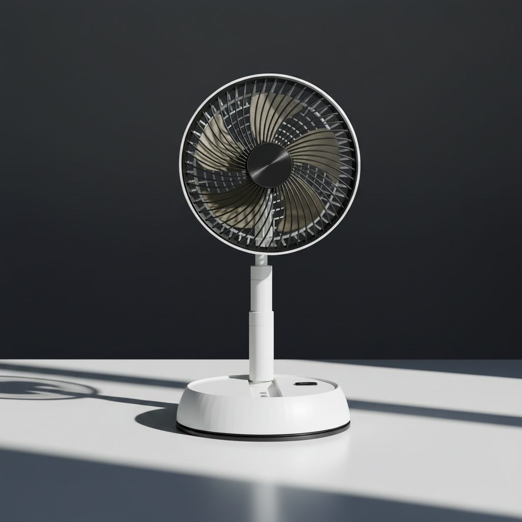 Alexia Nova Folding Remote Control Fan — Desktop Retractable Auto-Oscillating USB Fan