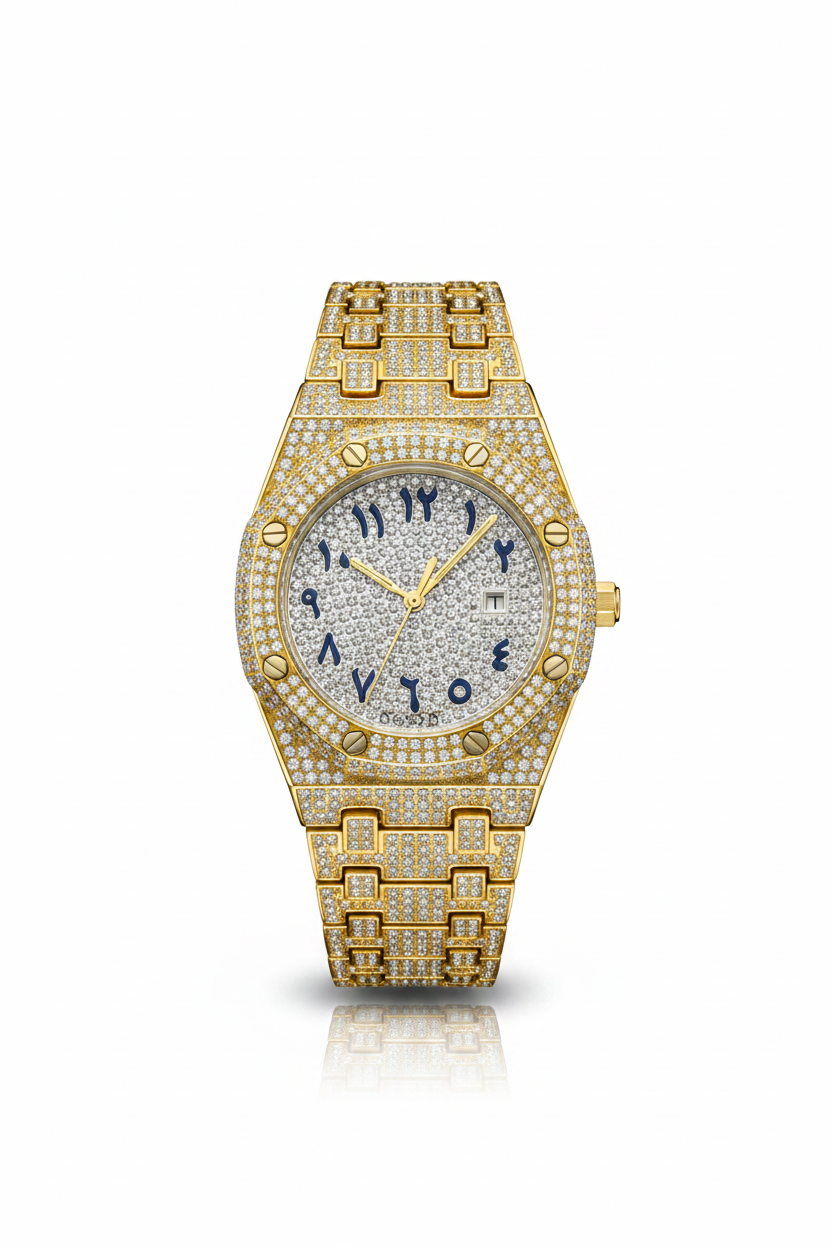 Alexia Nova Full Drill Men's Watch — Waterproof Calendar Luxury Timepiece