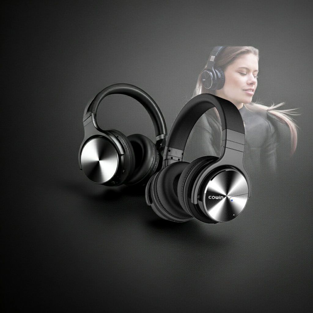 Alexia Nova E7-Pro ANC Headset — Active Noise Cancelling Wireless Bluetooth Headphones